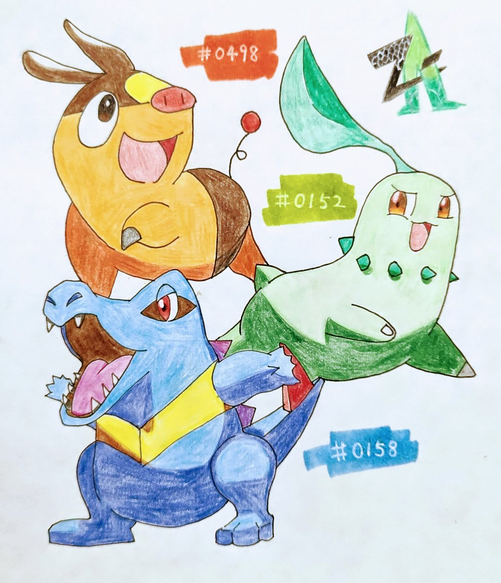 Suki_Spheal's tweet photo. 【Pokemon挑戰】Day34 

#0152 菊草葉 
#0158 小鋸鱷 
#0498 暖暖豬
 ZA！啟動！

這次畫了ZA御三家，因為火球鼠在洗翠有優待了，這次二代御三家混入一個五代暖暖豬。這邊來問一下，你會選誰作為你初始寶可夢呢？歡迎在底下回應！

#Pokemon  #PokemonArt  #PokemonZA  #菊草葉 #小鋸鱷 #暖暖豬 https://t.co/usbGioQeRp