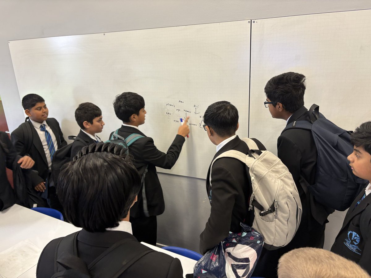 Our Maths department whiteboards were put to a different use today during break as 8B implemented a strategy meeting ahead of the inter-form football competition!

<a href="/derbyhighbury/">The Derby High, Bury</a> <a href="/TheDerbyHighPE/">DerbyHighPE</a> #healthycompetition #topsecret