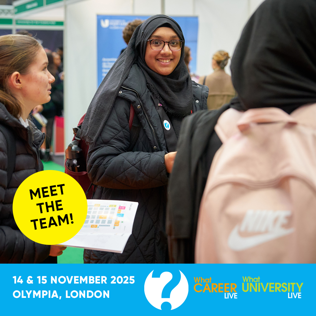 Interested in finding out more about how a career or apprenticeship might be the perfect next step for you? 

Visit us at #WhatLive at @olympia_london on 14 &amp; 15 November to find out more! Book FREE tickets here &gt; bit.ly/47vDu9r