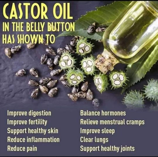 ⚡️Did you know your belly button is a secret healing portal?

Just a few drops of castor oil there can:
✨ Soothe digestion &amp; reduce inflammation
💤 Improve sleep &amp; balance hormones
🔥 Relieve cramps &amp; joint pain
🌿 Support fertility, clear lungs, and boost skin health

Ancient