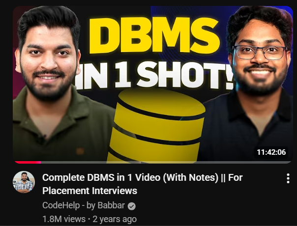 ayushm28's tweet image. 💭Is this really worth it for DBMS / SQL prep for placements? 🤔
Plz do reply 👇
#100DaysOfCode #TechCommunity #LearnSQL #WebDev #DevCommunity #CollegeLife #TechJourney