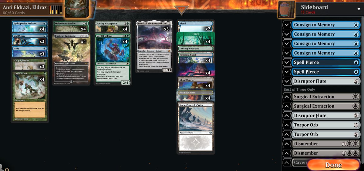 Simic Icetill Version 2! Continually upgrading Simic to hate out the Eldrazi Menace... with my own Eldrazi!

🟢1 Win = 1 EOE Collector Booster Pack Opening!

Join the fun - Twitch &amp; Kick <a href="/BrackAttackG/">Bracken</a> 

🔥Simic Anti-Eldrazi, Eldrazi
