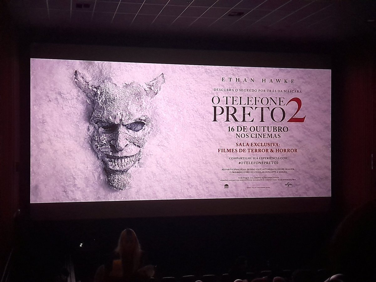 Ontem, na pré-estreia de "Telefone Preto 2" com o VCJ. ♥️