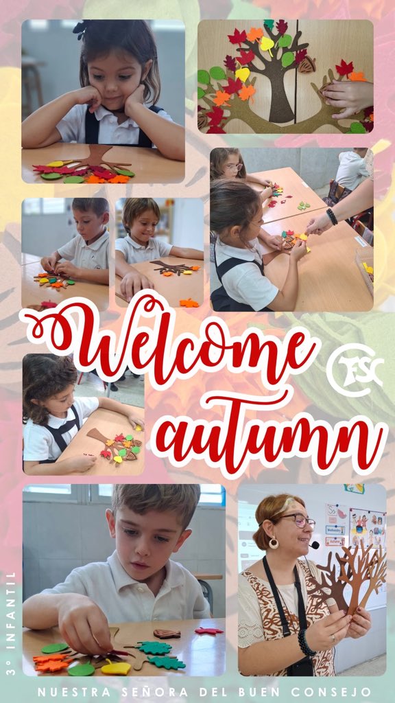 🍁Welcome, autumn!
En 3º de Infantil hemos creado un árbol del otoño, aprendiendo de forma lúdica un poco más sobre los colores de esta estación y sus frutos. Our little squirrels have enjoyed watching how leaves fall down from the trees. 🍂🐿️

#ContigoSomosBuenConsejo 
#comoél