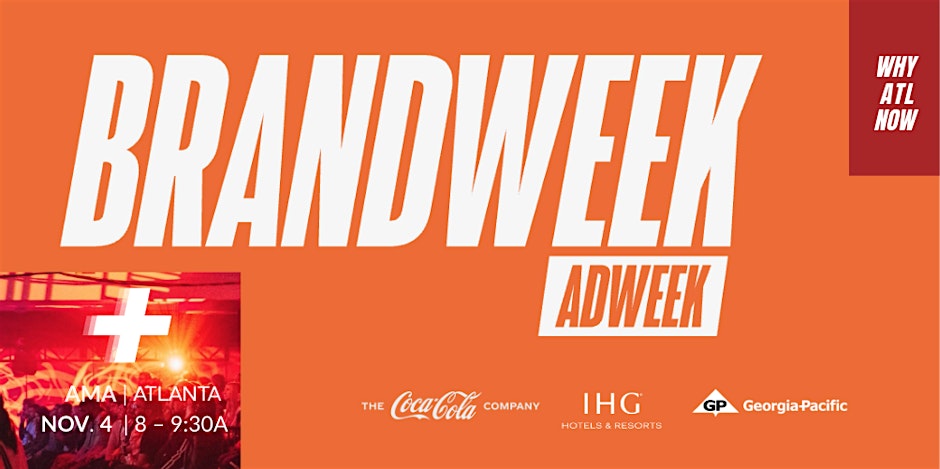 What do Olympic hosting cities, Super Bowl destinations, and global brand headquarters have in common? They all converge in Atlanta. 🍑

Join us Tuesday, November 4 at 8am for "Why Atlanta Now,” a BRANDWEEK Session featuring brand leaders.

Register now: eventbrite.com/e/why-atlanta-…