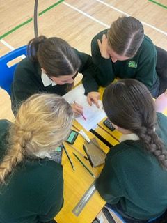 Congrats to one of our 5th year Maths teams, Ella, Isabel, Sarah, and Sophie who won the Maths challenge event today. Thanks to <a href="/colaisteabbain/">Coláiste Abbáin Secondary School</a> for joining us for the competition as part of #mathsweek. Thanks to our Maths department for organising the events this week.