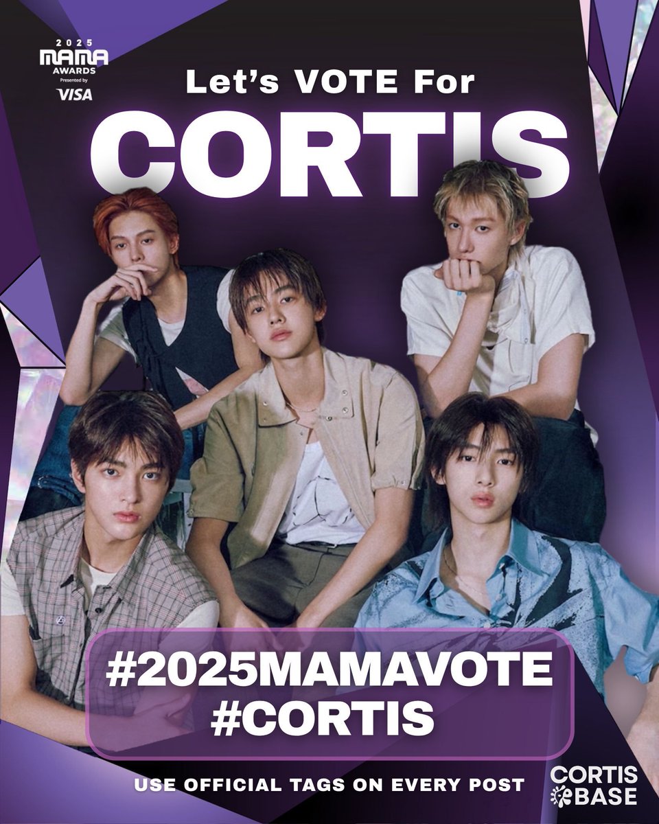 cortisconnect's tweet photo. My #2025MAMAVOTE is #CORTIS https://t.co/yEDHKWRj9m