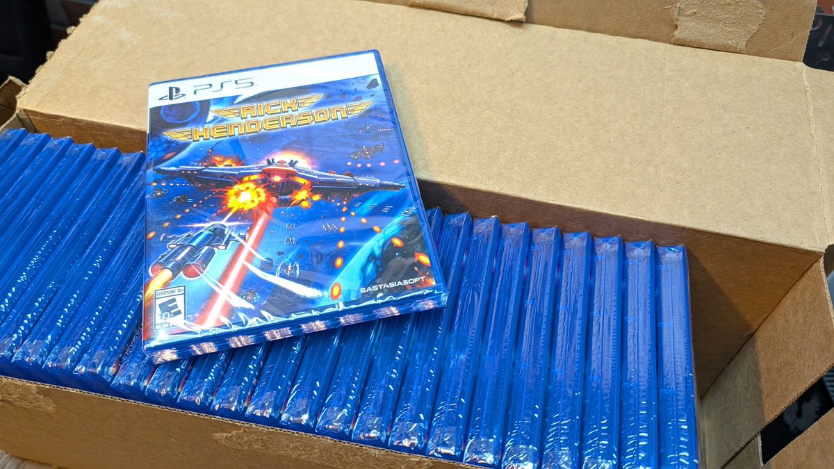 Now that NYCC is in the rearview mirror, it's time to look ahead to our upcoming release, #RickHenderson! We're recently gotten in some of the #PS5 standard edition and we wanted to share that good news! 

Pre-order here: vgnysoft.com/lp-rickhenders… 

#Shmup #STG @Fatpugstudio