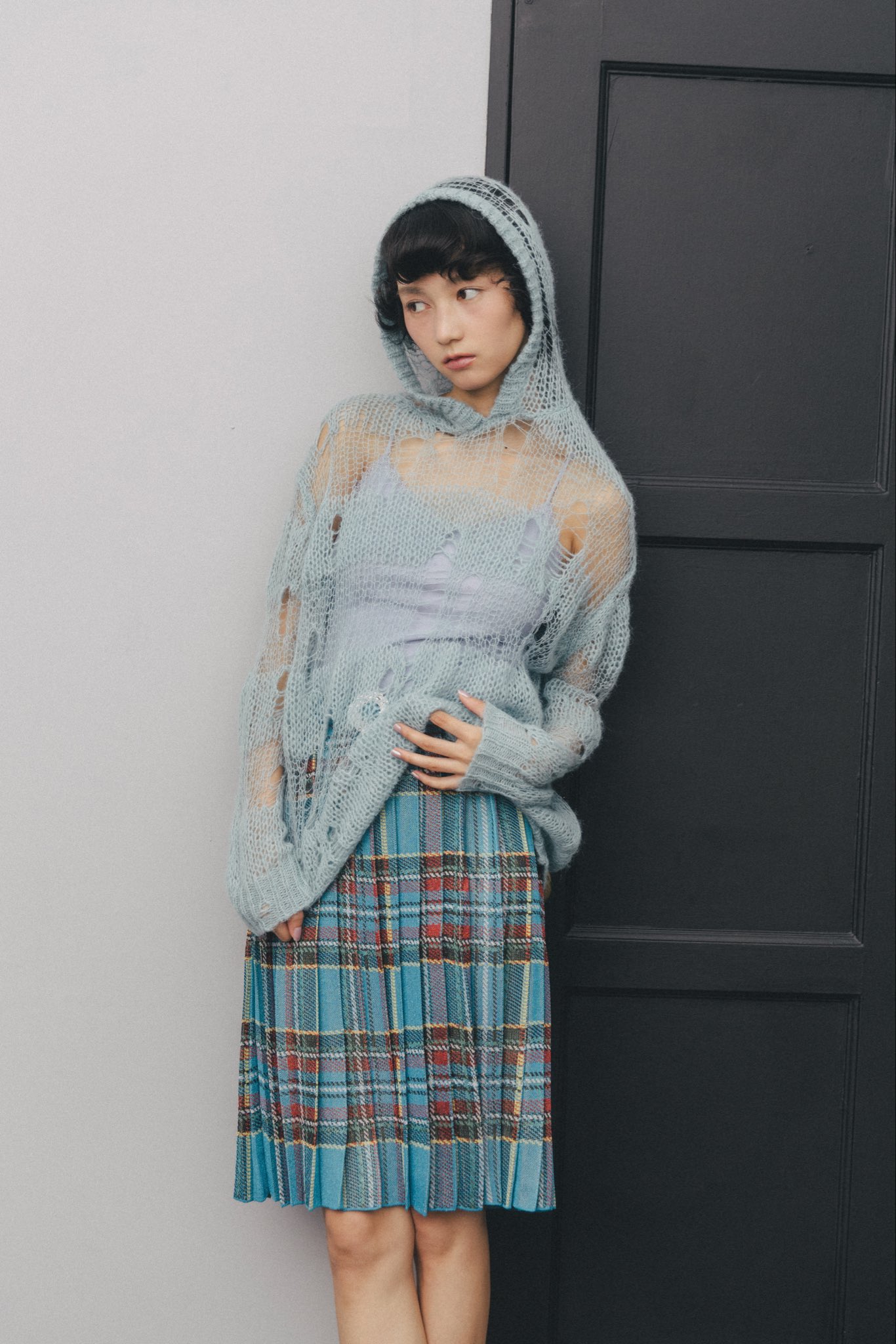 新品未使用 heihei パフスリーブシャツ　ハートボタン ホワイト あのちゃん 新品未使用 heihei パフスリーブシャツ ハートボタン ホワイト