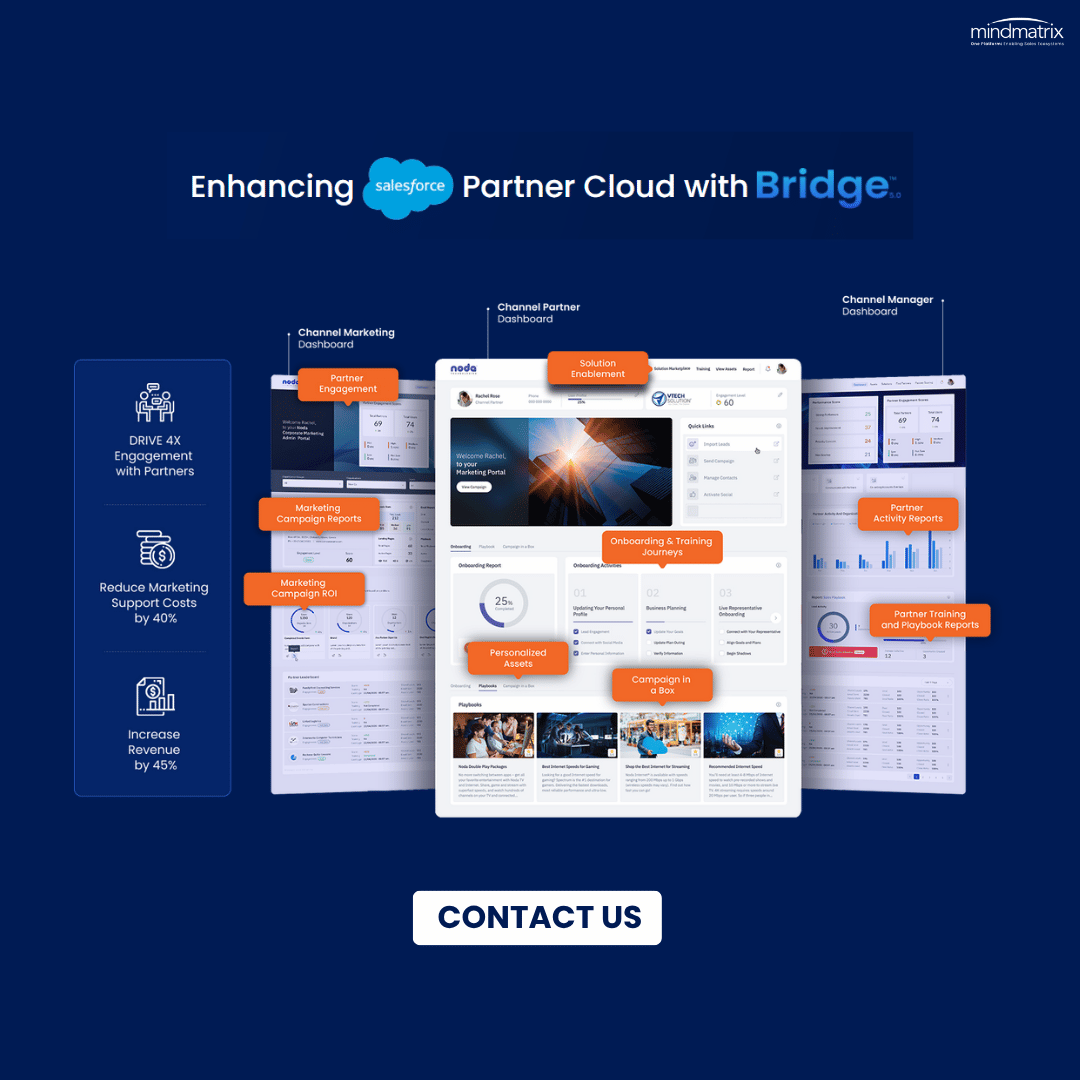 Mindmatrix's tweet image. Looking for PRM Tools That Integrate with Salesforce?
Mindmatrix Bridge, a platform that connects your CRM with partner marketing ensures you can manage leads, campaigns, and partner performance seamlessly.
Learn more - mindmatrix.net/salesforce-prm…
#PRM #SalesforceIntegration