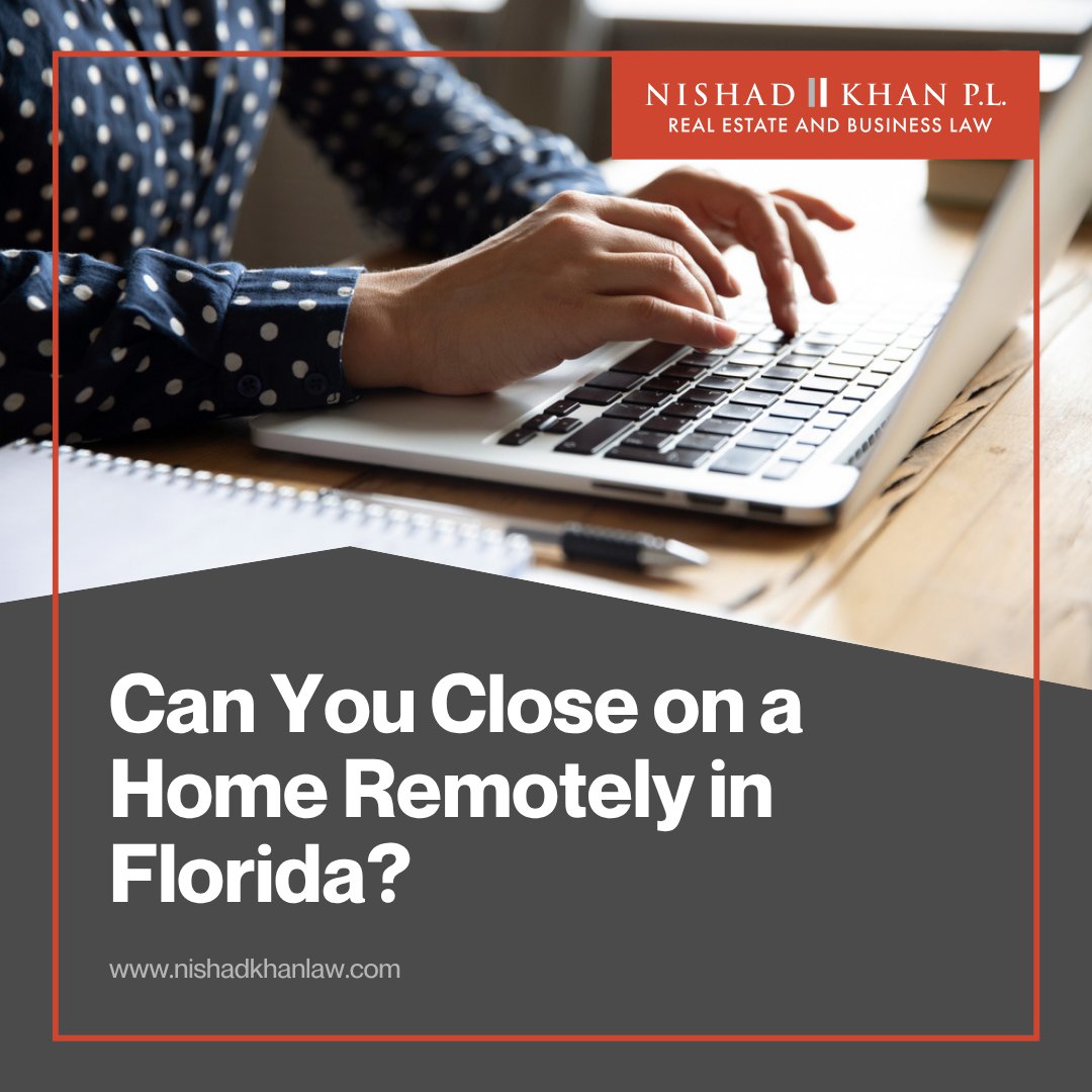NishadLaw's tweet photo. Yes, you can close on a home remotely in Florida. Remote Online Notarization (RON) makes it possible to sign and notarize documents securely from anywhere. Ensure compliance with all legal requirements by consulting with a Florida attorney.

Read more: https://t.co/JneQaCRDAY https://t.co/pbIXk2zG0p