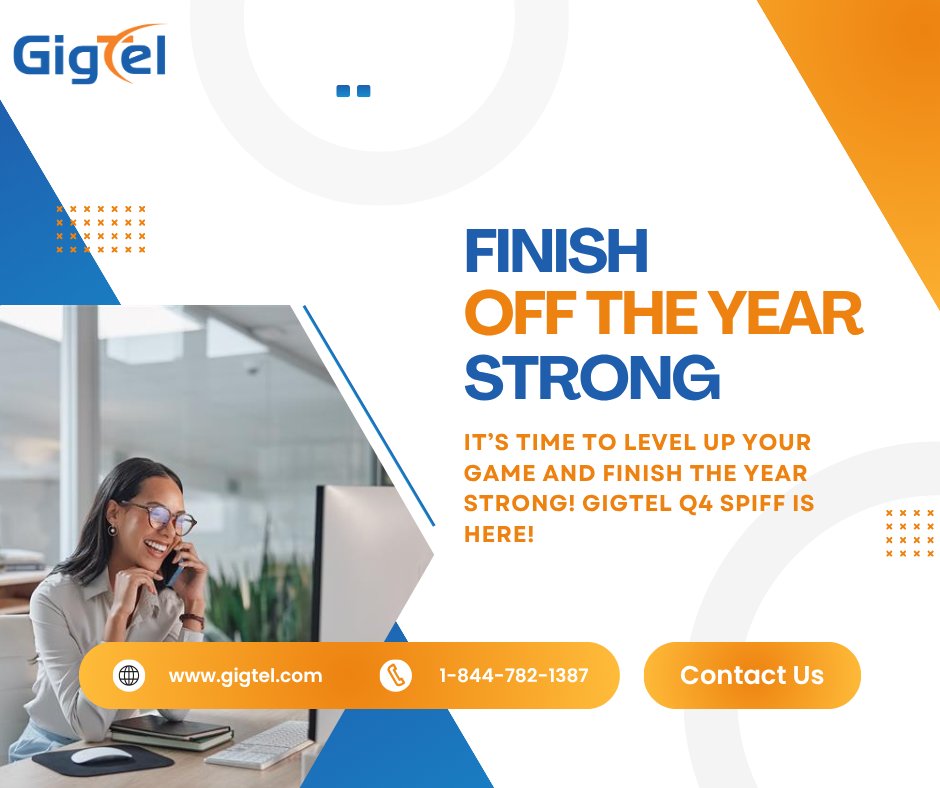 🔥 Finish strong! GigTel Q4 SPIFF is live—time to level up, close deals, and make 2025 your best year yet. Let’s end the quarter with momentum 💪

👉 gigtel.com/partners/chann…

 #GigTel #SPIFF #UCaaS #CCaaS #ChannelProgram