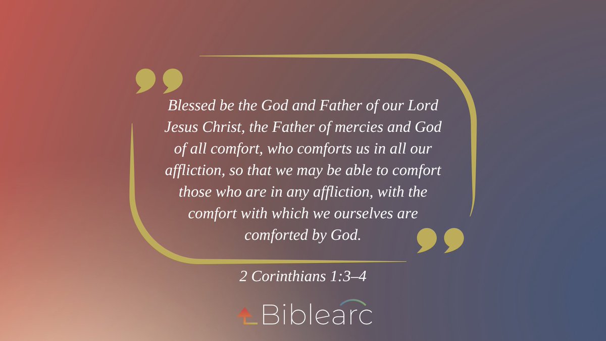 Biblearc's tweet image. View The Biblearc Study Bible Curated Entry that dives deeper into 2 Cor 1:3–4: app.biblearc.com/study-bible/582

#Biblearc #2Corinthians #studybible #GodofComfort #Scriptures