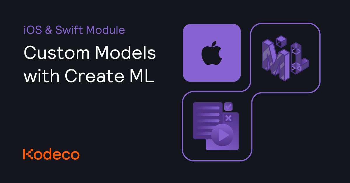 kodecodev's tweet image. Updated for iOS 26!
⚡️ Learn how to train and integrate Custom ML Models with Create ML, all on-device:  kodeco.com/ios/paths/appl…
#iOS26 #iOSDev #SwiftLang #AppleAI #CreateML #OnDeviceAI #MachineLearning #Kodeco #LearnToCode