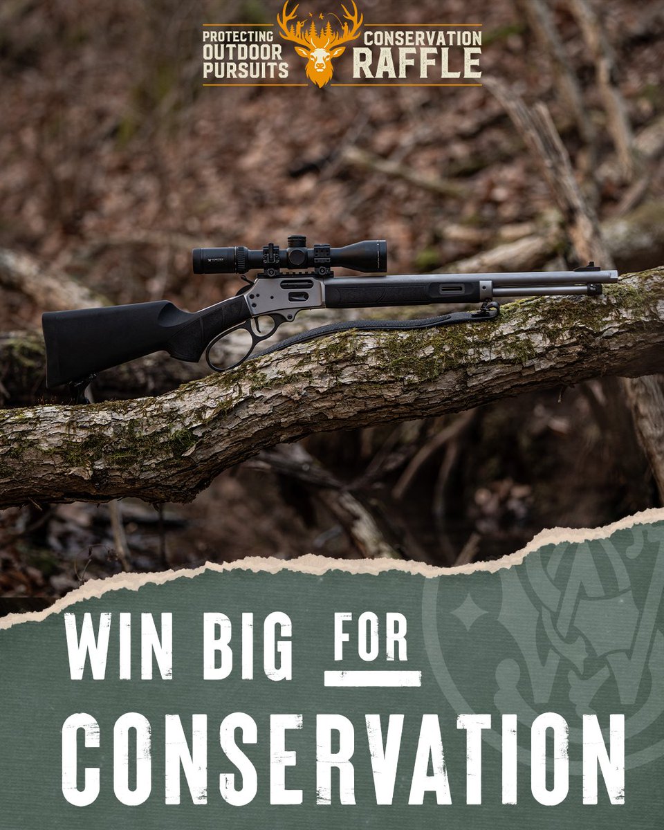 Smith_WessonInc's tweet image. We are proud to back the Pop4Conservation Raffle. Every ticket supports conservation so future generations can enjoy America’s hunting lands and waters.
Top Prizes:
- Model 1854
- $50,000 Chevrolet Truck Voucher
- African Safari Hunt
Enter today: pop4conservation.com