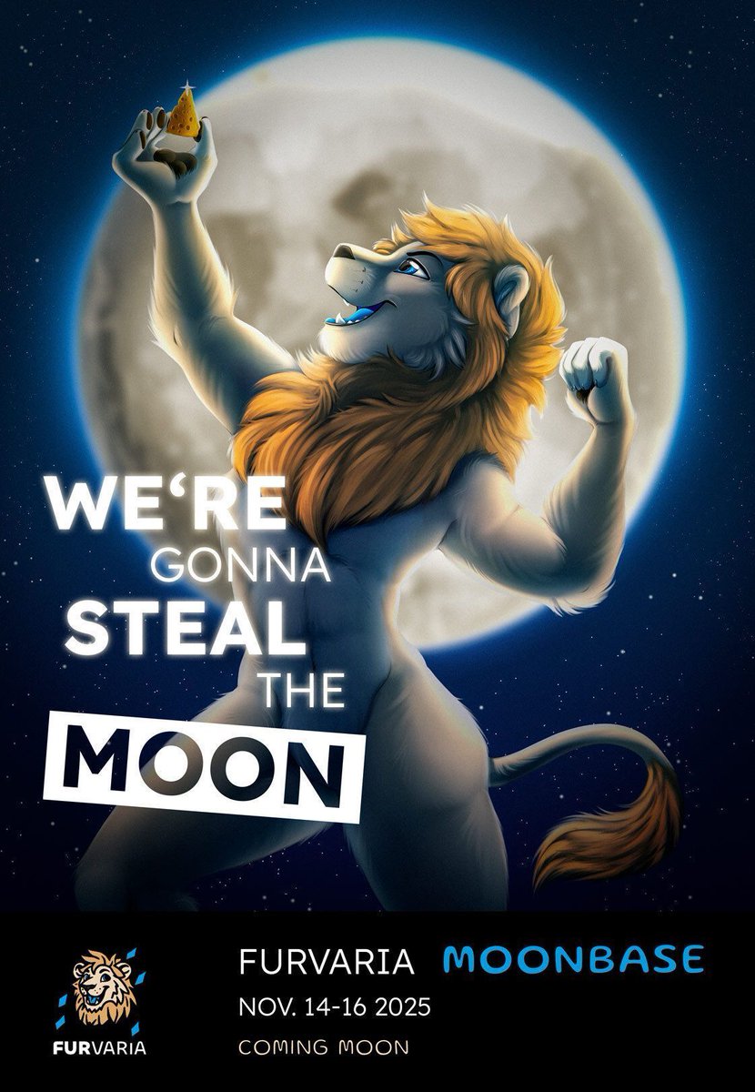 Bald treten wir unseren Flug zum Mond an!
Viele haben sich schon der Crew angeschlossen, und das Shuttle ist fast gefüllt.
Es sind nur noch wenige Plätze verfügbar, also zögert nicht länger und schnappt euch ein Ticket zur #Furvaria!

👉 furvaria.de/travellers

#furcon #furry
