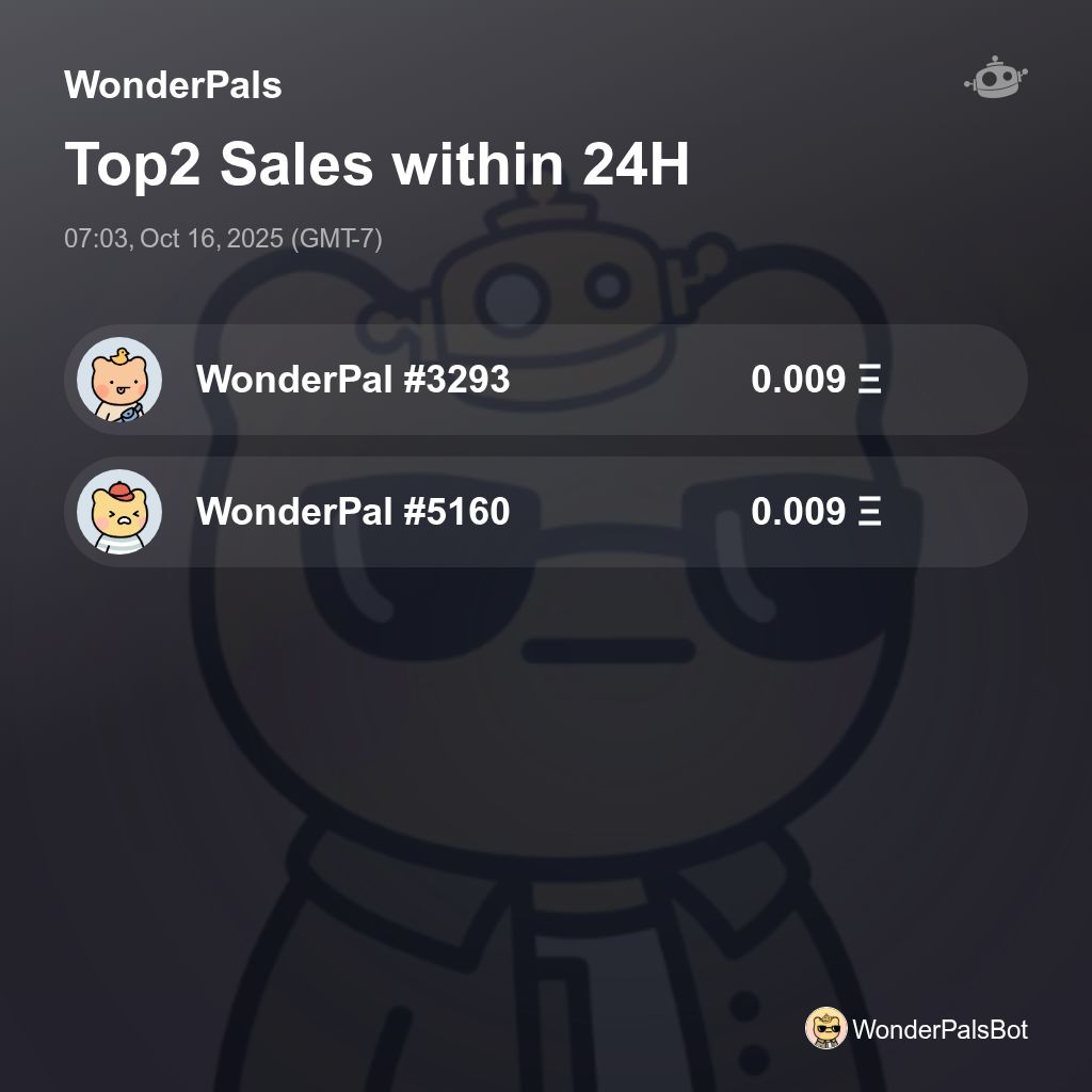 WonderPals Sales Bot 🤖️ tweet media