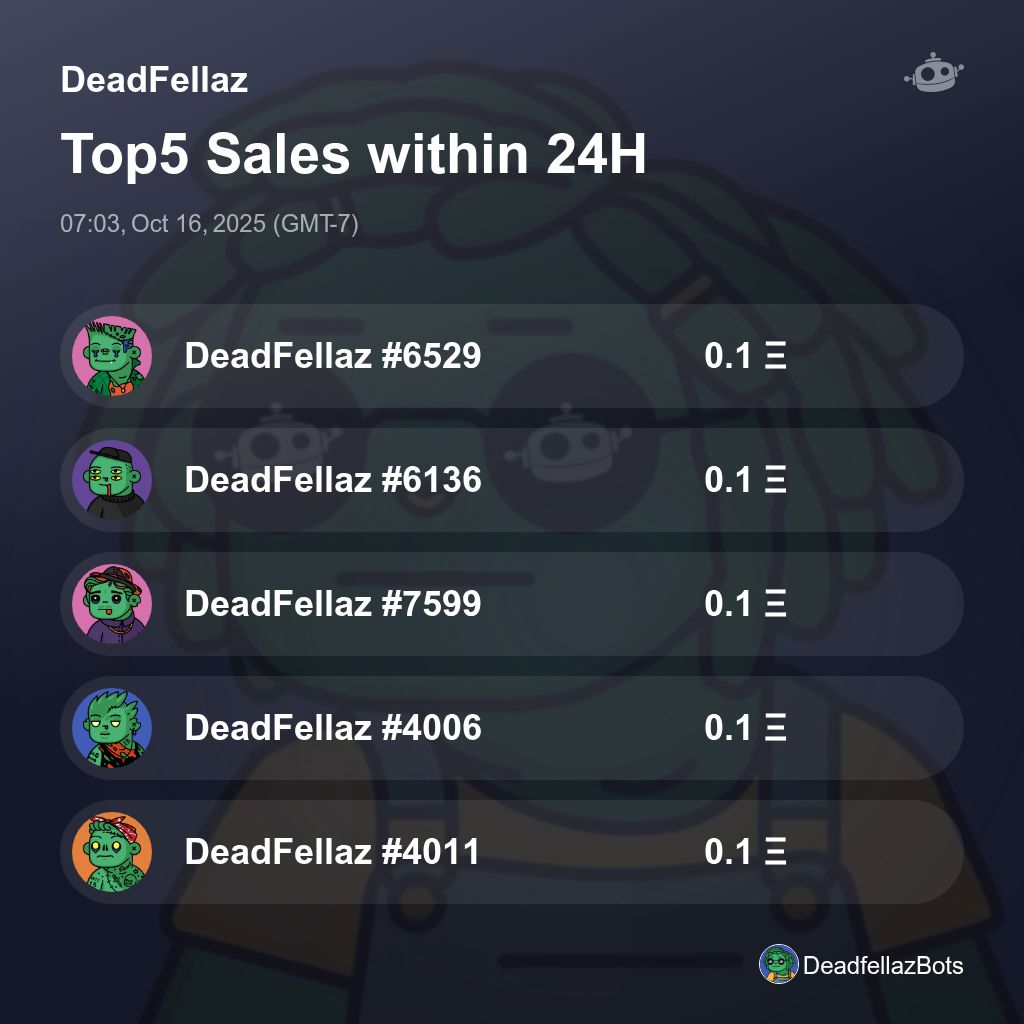 DeadFellaz Sales Bot 🤖️ tweet media