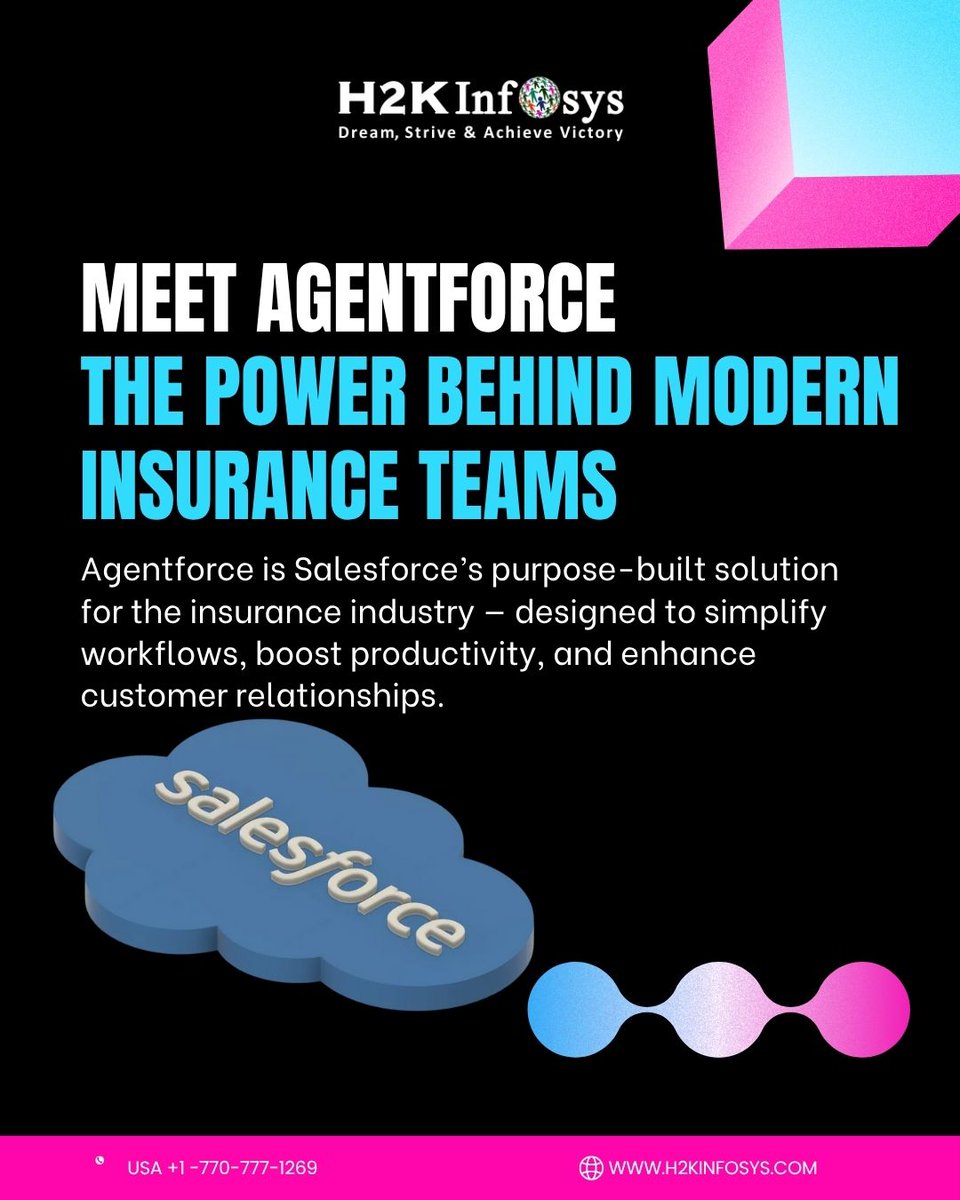 h2kinfosys's tweet image. 🚀 Meet Agentforce by Salesforce!
👉h2kinfosys.com/courses/salesf…
+1 770-777-1269 | training@h2kinfosys.com
🔗h2kinfosys.com/quick-links/
#Agentforce #Salesforce #InsurTech #InsuranceTechnology #InsuranceAutomation #DigitalTransformation