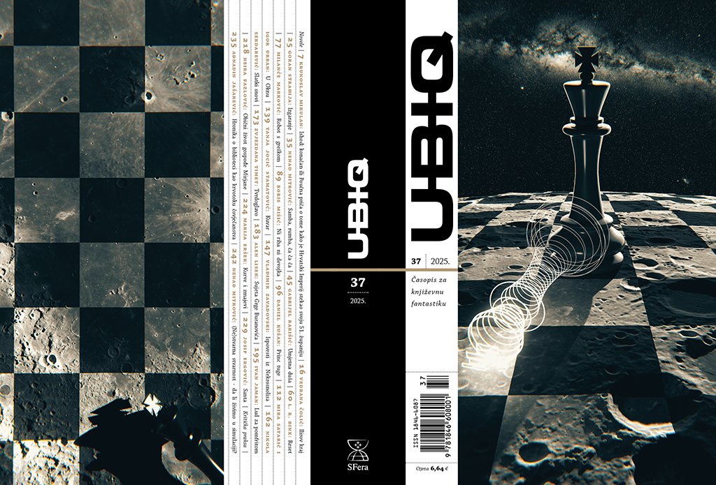 Naslovna priča Ubiqa 37 propituje emocionalnu inteligenciju androida. Melina Mikulić dizajnirala je naslovnicu, a mi smo s njima zaigrali šah na tamnoj strani Mjeseca. Pročitajte "Izgaranje" i otkrijte tko je pobijedio!