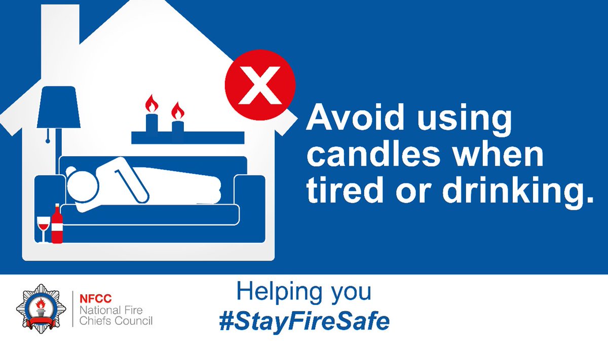 @DGfire.safety (@dgfire_safety) on Twitter photo Avoid using candles if you are feeling tired or have been drinking alcohol. It’s easy to fall asleep and leave them lit. They can easily start a fire.
Find lots more advice here: firescotland.gov.uk/at-home/candle…
#CandleFireSafetyWeek Avoid using candles if you are feeling tired or have been drinking alcohol. It’s easy to fall asleep and leave them lit. They can easily start a fire.
Find lots more advice here: firescotland.gov.uk/at-home/candle…
#CandleFireSafetyWeek