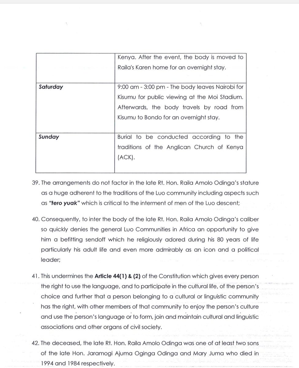 TeyaKevin's tweet image. Michael Onyango Otieno has moved to court to block the 'quick' burial of Baba Raila Amolo Odinga.