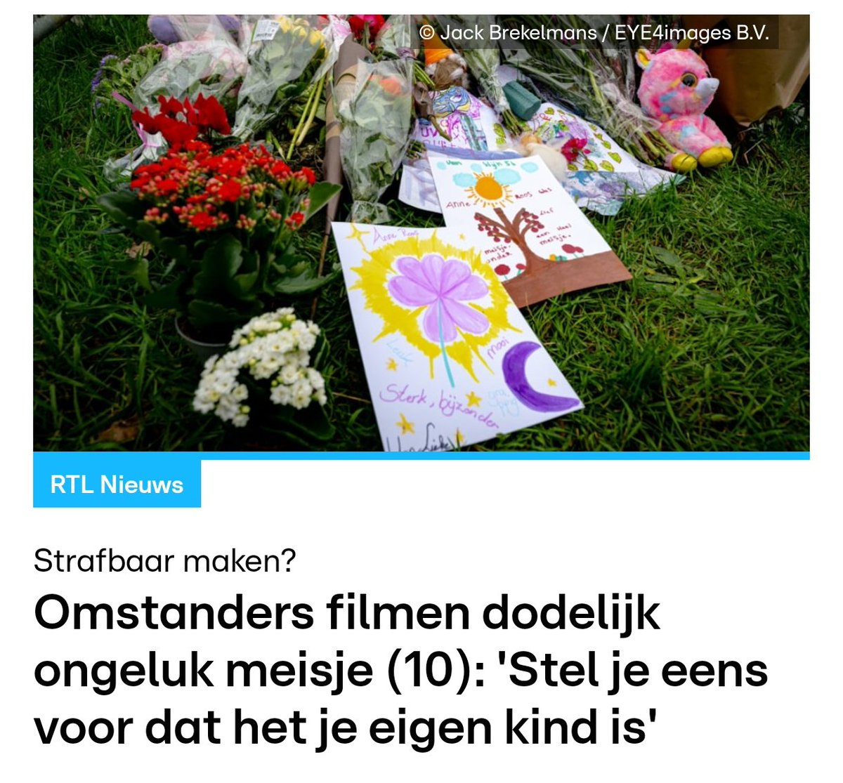 Omstanders filmen dodelijk ongeluk meisje (10): 'Stel je eens voor dat het je eigen kind is' <a href="/NPBactueel/">Nederlandse Politiebond (NPB)</a> hoopt dat het kabinet het helder in de wet opneemt. Nu kunnen agenten een proces-verbaal geven aan mensen die hulpverleners hinderen.
 rtl.nl/nieuws/binnenl…
#politie