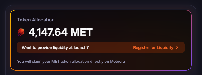Dakatalol's tweet image. 4,147.64 $MET secured from @MeteoraAG!
Another W thanks to @SOL_Decoder keeping me ahead of the game with the best automated services.
LFG!
