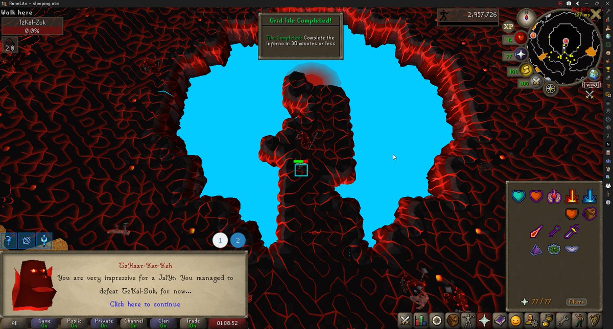 idealiztic's tweet image. i was concerned i wouldn&apos;t be good enough at the game to get this task, but i didn&apos;t even need last stand ^_^ hardest task in OSRS Grid Master done!