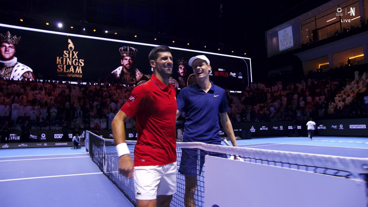 SINNER ELIMINATES DJOKOVIC AND ADVANCES TO PLAY ALCARAZ IN THE FINAL. 

Carlos Alcaraz vs. Jannik Sinner
World No. 1 vs. World No. 2 
This Saturday 
LIVE only on Netflix