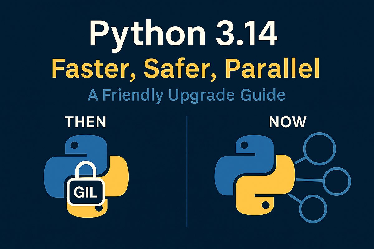 RaghebBENA88900's tweet image. Python 3.14 just dropped.
The GIL is gone.
Threads are free.
CPUs are screaming.
Python finally went to therapy and learned to let go. 🧘♂️
#Python314 #NoGIL