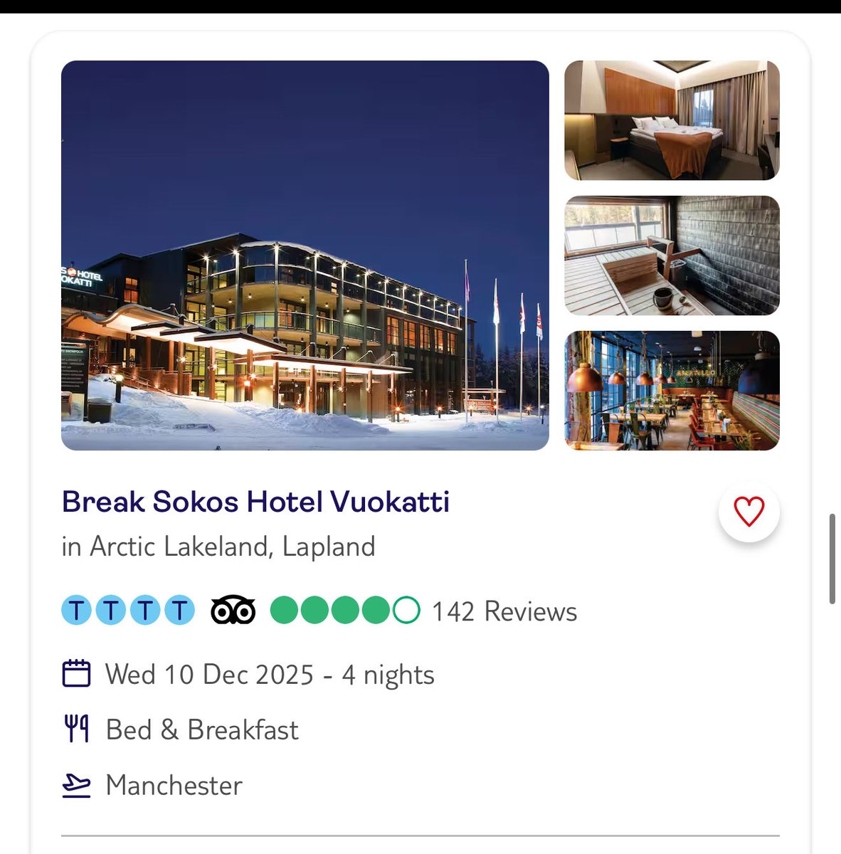 JoshuaDaniels25's tweet photo. Disgusting by @TUIUK advertising a hotel as Lapland when it's no where near Lapland. Like booking a trip to London and ending up in Newcastle! Don't be caught out like we have been! Completely false advertising! Just because it has snow doesn't make it Lapland #TuiUK #Lapland https://t.co/y8GF0UV9HU