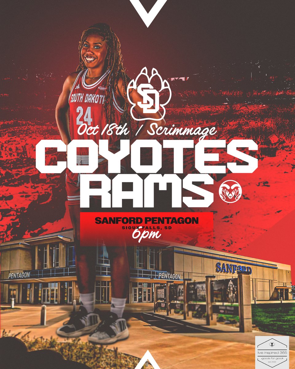We are just two days away from our scrimmage with Colorado State at the <a href="/sanford_complex/">Sanford Sports Complex</a>! 

Fan information: yote.us/43im13p
Donations to Live Inspired 365: yote.us/46GajBY

#GoYotes