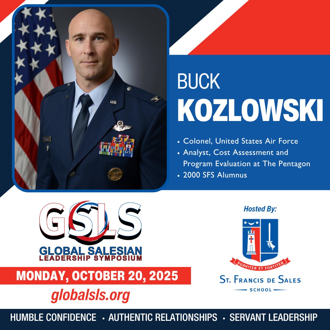 𝙂𝙎𝙇𝙎 𝘽𝙧𝙚𝙖𝙠𝙤𝙪𝙩 𝙎𝙥𝙚𝙖𝙠𝙚𝙧 - 𝘽𝙪𝙘𝙠 𝙆𝙤𝙯𝙡𝙤𝙬𝙨𝙠𝙞

Buck attended the U.S. Air Force Academy and graduated with a Bachelor’s in Management Science, a minor in German, and a commission as an officer in the USAF in 2004.

#GSLS25