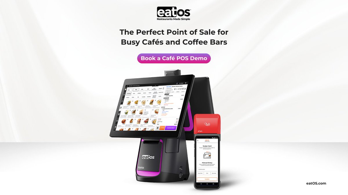 myeatos's tweet image. From the morning rush to the last latte, eatOS keeps your café running smoothly with faster, smarter staffing and happier guests.

Book a Café POS Demo  @ eatos.com/bookademo

#OrderOS #eatOS #FutureofRestaurantTechnology #RestaurantsMadeSimple