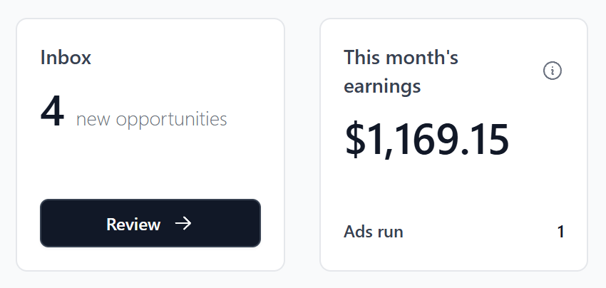 copy_speaks's tweet photo. My client made $1,169.15 from one email.

It took me 22 minutes to draft and schedule for them.

That’s over $3,000/hour from a single send.

Creators and founders I’ve worked with try to build sponsorship programs, hire sales reps, or spend weeks chasing outside deals...

When Beehiiv already lets you (me in this case) approve and insert ads inside your dashboard that are guaranteed to pay what they agree on.

The best part about this process is there are no calls, teams, or back-and-forths.

It's literally just me doing the work.

Most people overlook it because it feels “too easy.”
But that’s exactly why it works.

It’s the simplest way to monetize a newsletter, and I set it up for clients who reap the benefits and don't text me but once a month.