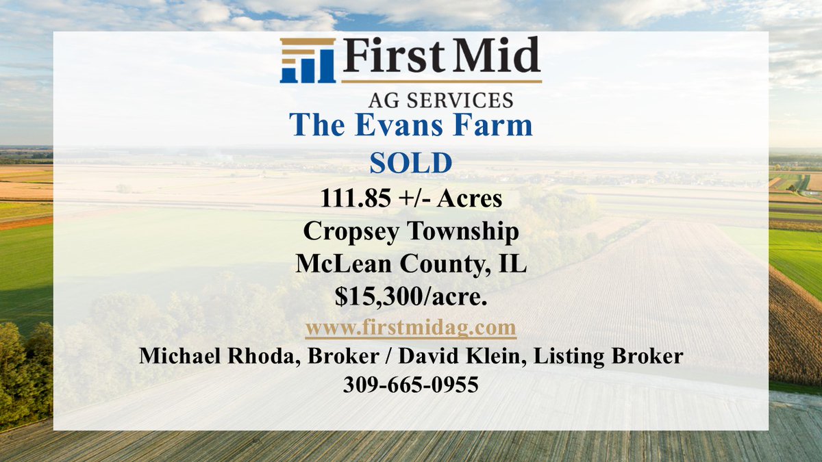 Harvest is starting to wrap up in Central Illinois for some farmers this week.  If you are looking to sell or buy, give us a call.  We have more listings and auctions coming up throughout our 6 region-office area of the state!
