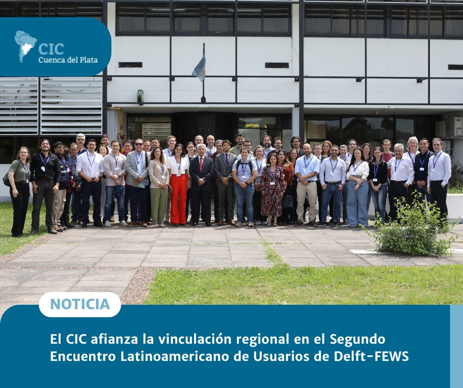 💧 Se realizó el Segundo Encuentro Latinoamericano de Usuarios de Delft-FEWS. Dos jornadas de intercambio y aprendizaje entre instituciones de América Latina que utilizan Delft-FEWS.

 📌Más info: bit.ly/Encuentro_Delf…
 
 #CuencaDelPlata #GestiónDelAgua