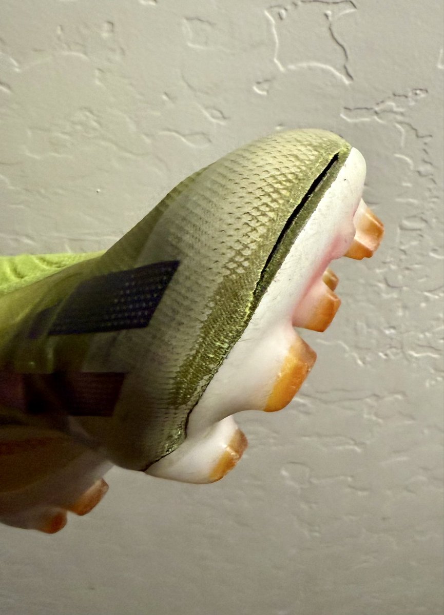 ryanmdei's tweet photo. Very disappointing @adidasUS @adidas @adidassoccer 
I very rarley complain on social media, but this needs attention.
This is obsurd to spend $130 retail, less than 8 months of usage, for this to happen to an 11 year old.  Then to recieve a canned warranty denial email? https://t.co/1eYWbBvuOL