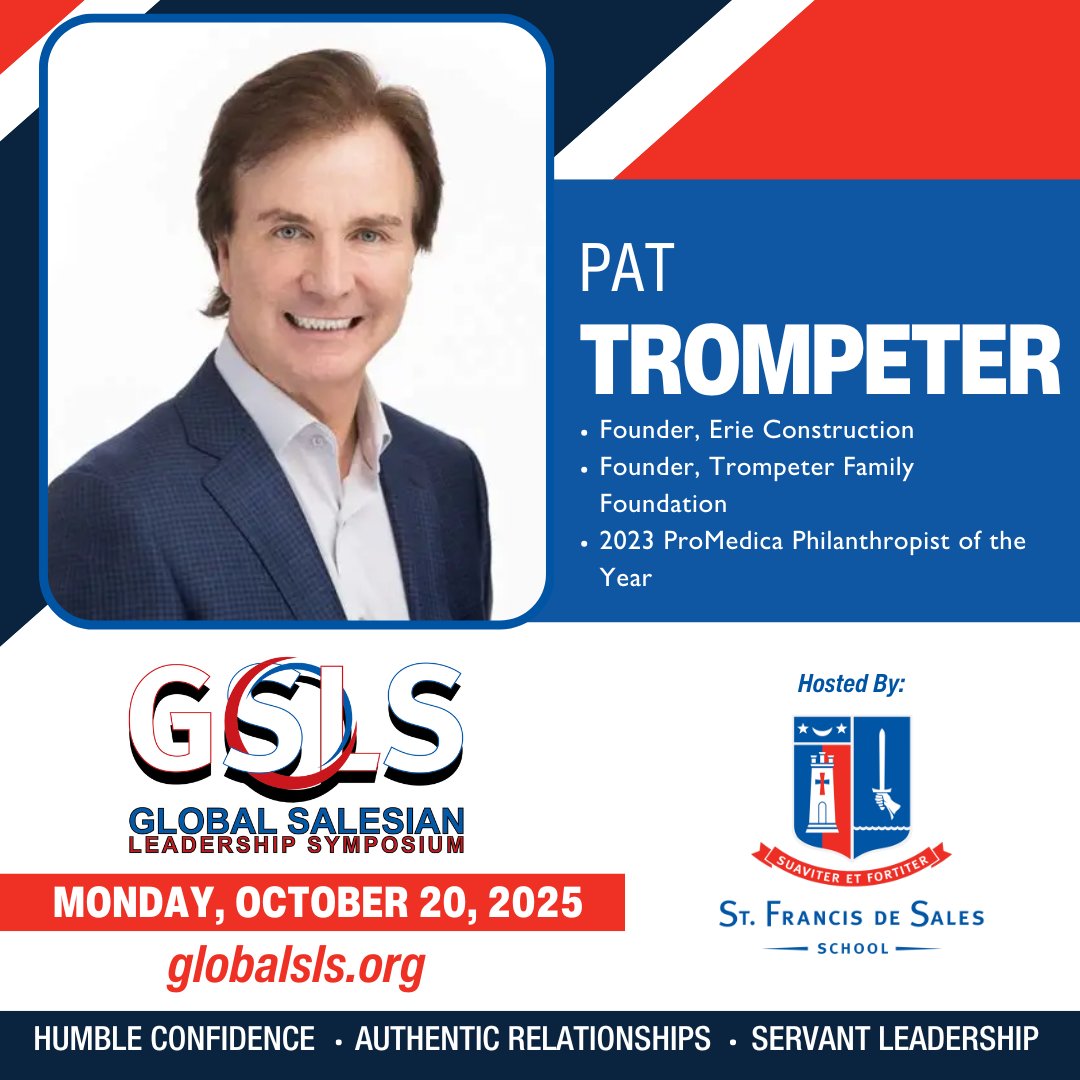 𝙂𝙎𝙇𝙎 𝘽𝙧𝙚𝙖𝙠𝙤𝙪𝙩 𝙎𝙥𝙚𝙖𝙠𝙚𝙧 - 𝙋𝙖𝙩 𝙏𝙧𝙤𝙢𝙥𝙚𝙩𝙚𝙧

Pat is the founder of Erie Construction.  In 2023 he was named “Philanthropist of the Year” by ProMedica.

#GSLS25