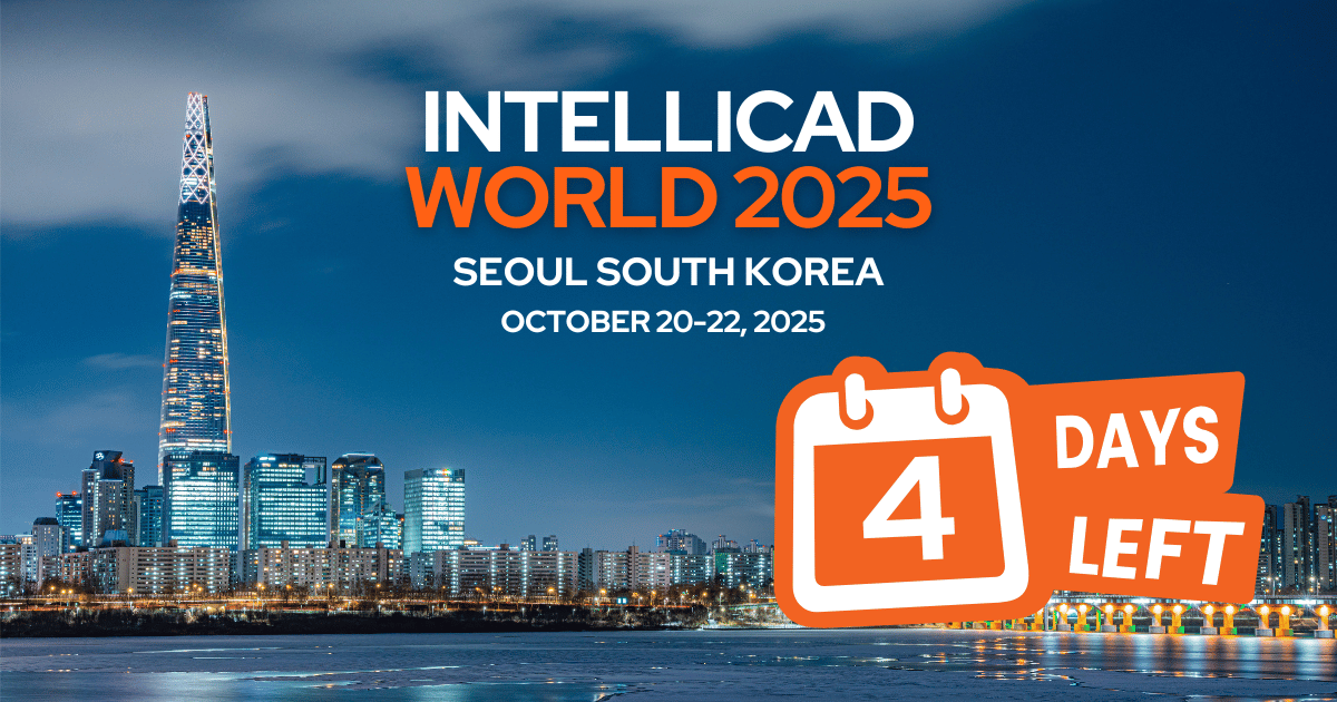 IntelliCAD's tweet image. IntelliCAD World 2025 is just 4 days away! We can’t wait to see everyone in Seoul for three days of collaboration and innovation.

A big thank-you to our sponsors and partners for helping make this year’s conference possible.

#IntelliCADWorld2025 #IntelliCAD #CAD #DWG