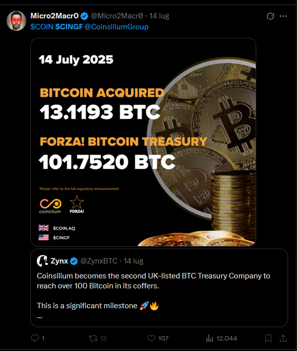 cestercrypto's tweet image. ⚠️Be careful out there, guys.
Many of these companies $MTLPF $CINGF  $SQNS $SWC  $TSWCF jumped on the “we’re becoming a Bitcoin treasury” hype just to attract attention and raise money through FOMO.
All of them had massive pumps followed by brutal crashes, as you can see below