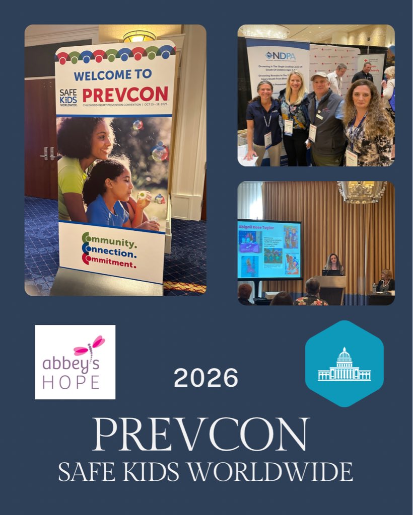 Alan and Alison from Abbey’s Hope are enjoying their time at PrevCon. Being surrounded by child injury prevention experts from around the county offers us a great chance to both share what is working for us and to collect new ideas to bring back to the communities we serve.