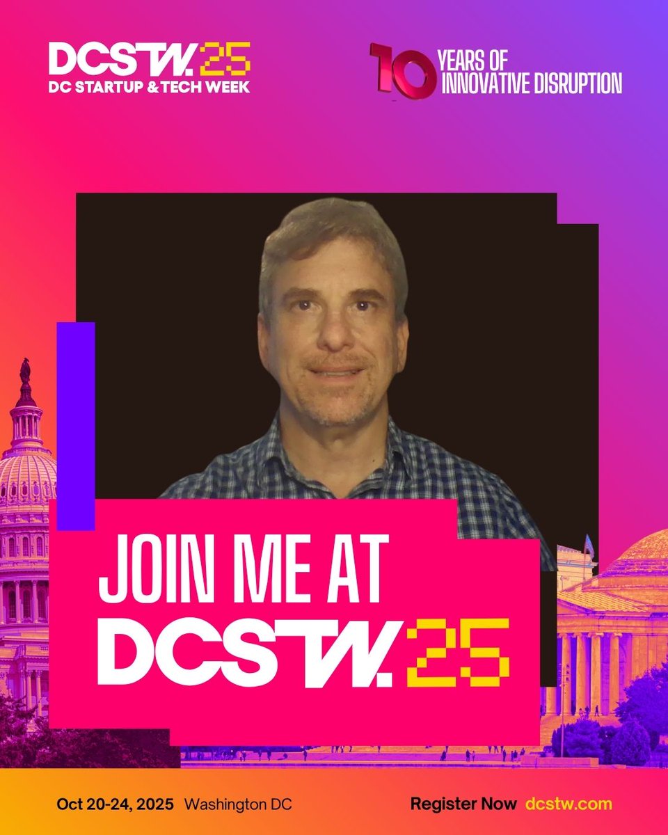 davshustr's tweet image. I’m attending DC Startup &amp;amp; Tech Week, @DCstartupweek taking place Oct 20–24 across Washington, D.C. The area’s largest event for entrepreneurs and startup. Drop a message if you plan on attending and would like to connect. #dcstartupweek #DCSTW25