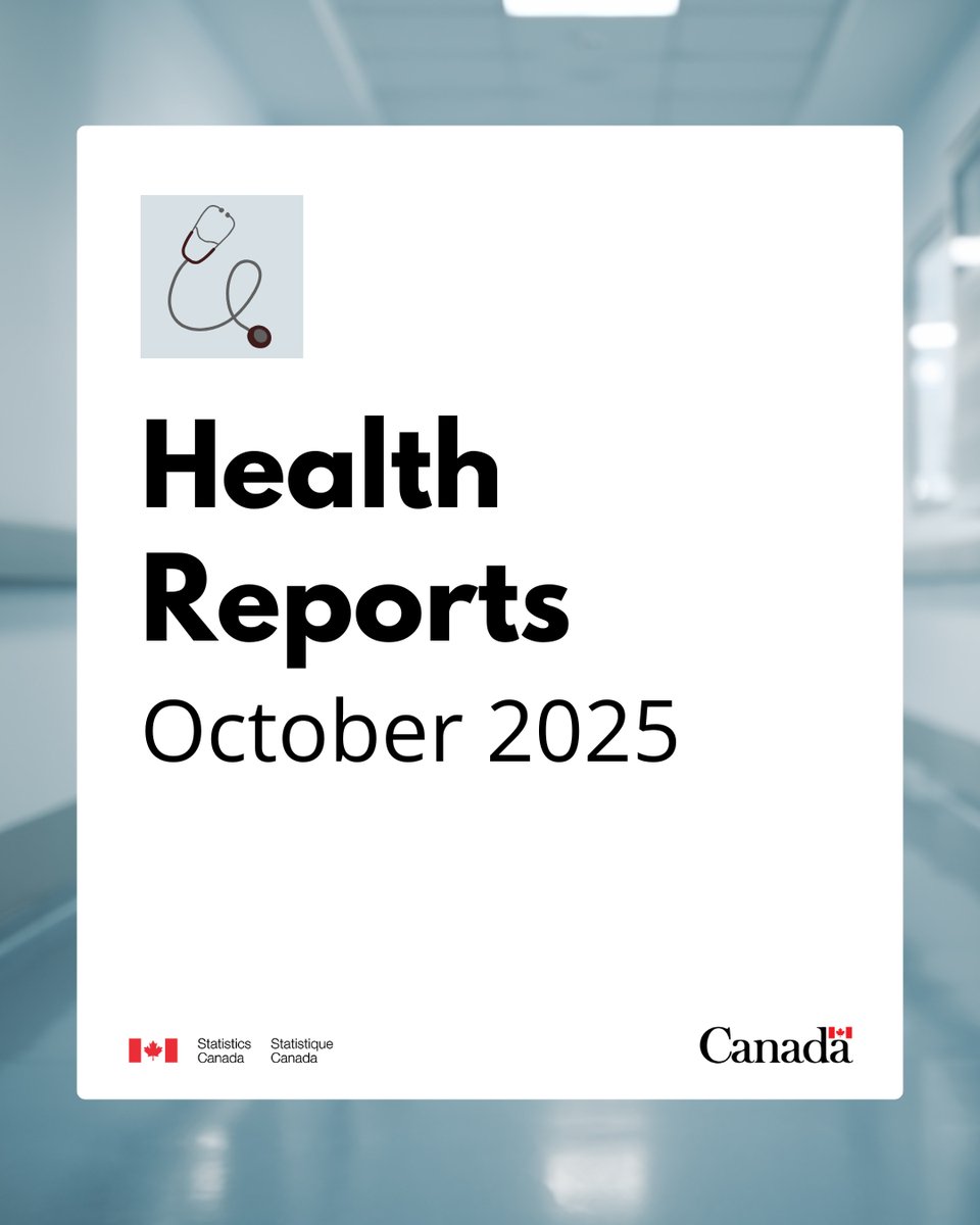 StatCan_eng's tweet image. Two new articles are now available in the October issue of Health Reports: www150.statcan.gc.ca/n1/daily-quoti… #CdnHealth