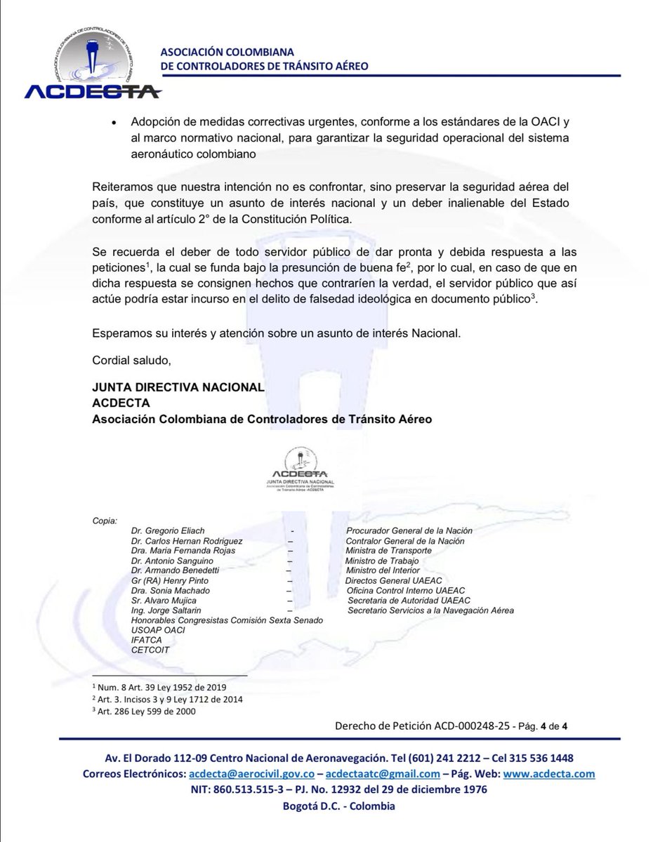 UltimaHoraCR's tweet image. Controladores aéreos alertan fallas en sistemas de navegación y aterrizaje en varios aeropuertos del país relacionadas con frecuencias aeronáuticas, restricciones operacionales por falta de personal, en radares y equipos de comunicación.
Piden una reunión urgente con el…