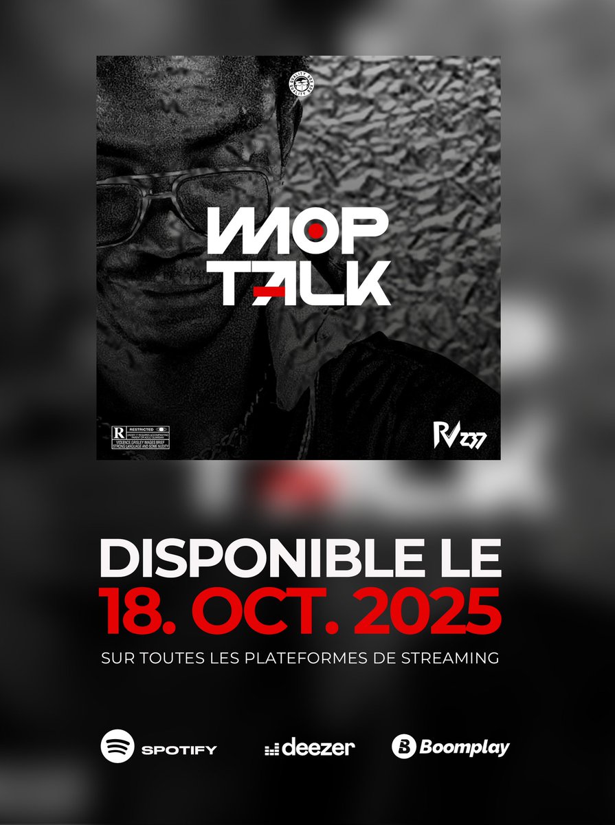 Joker_RV17's tweet photo. 🎧 RV237 – MOPTALK
Le nouveau son débarque Samedi 18 octobre 😤🔥
Prépare-toi, c’est du vrai Mboko / Latino vibes 💃🏽🇨🇲
🎙️Prod by King Ice kamer
🎛️Mix and Master by Deejay infinity
🖼️Cover by Bokally & Me
📍Label @qualitybox237
#Moptalk #RV237 #QualityBox https://t.co/R1A2v7NtdV