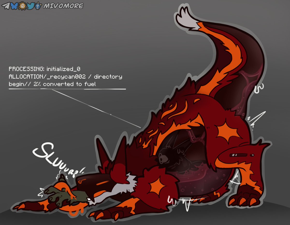 mivomore's tweet photo. churning folks into honey~

recycan for @Werewolfofvore!

- #vore - https://t.co/K76epwOKMK