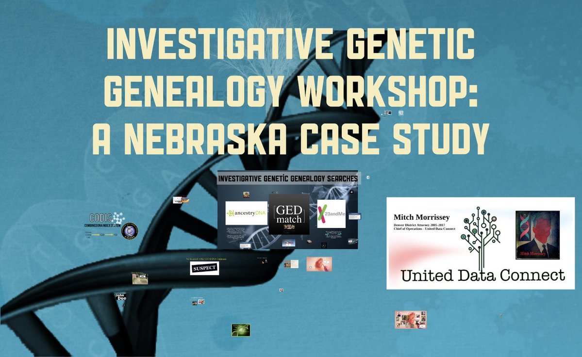 This morning, I presented on the use of investigative genetic genealogy analysis to solve cases at the 36th Annual Criminal Justice Conference at the University of Nebraska Kearney. #DNA #IGG #FIGG