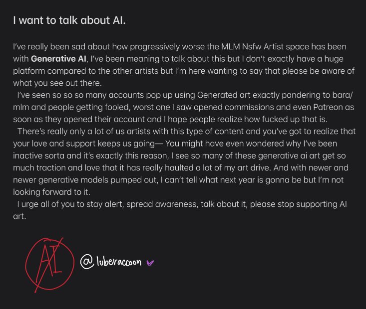 I want to talk about AI.